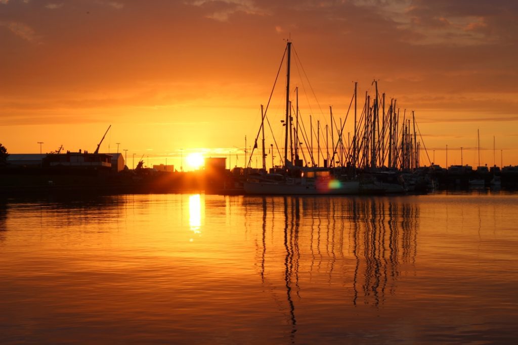 Sonnenuntergang in Cuxhaven